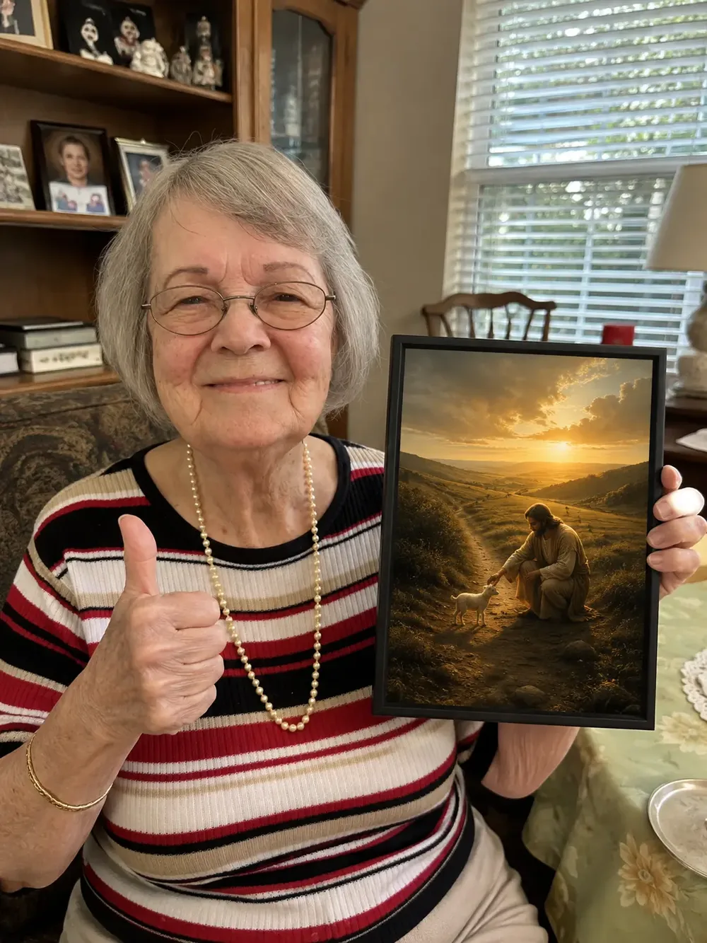 Everglory Art The One He Found canvas displayed in a customer home